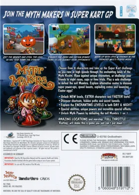 Myth Makers- Super Kart GP box cover back